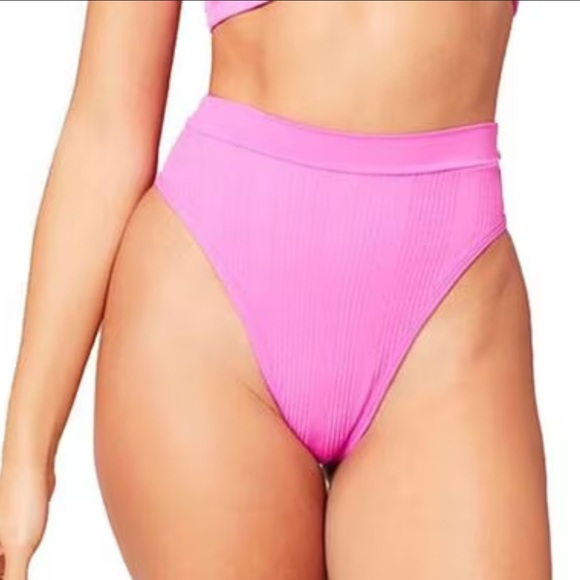 NWT L*Space Frenchi Pointelle Ribbed Bikini Bottom - Picture 1 of 10